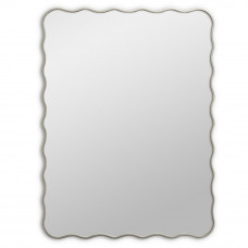 Зеркало в серебряной волнистой раме Fancy Silver (Фэнси) Smal 60*80 см 